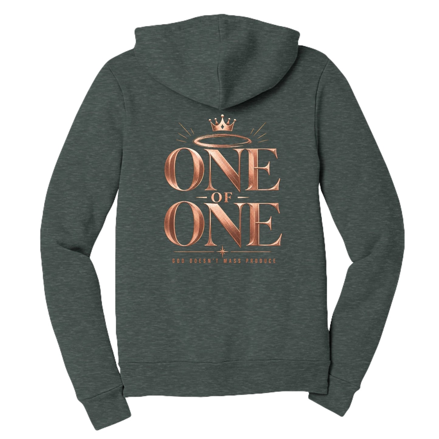 One Of One God Does Not Mass Produce Women's Christian Full - Zip Hooded Sweatshirt - ClaimedbyGodDesigns