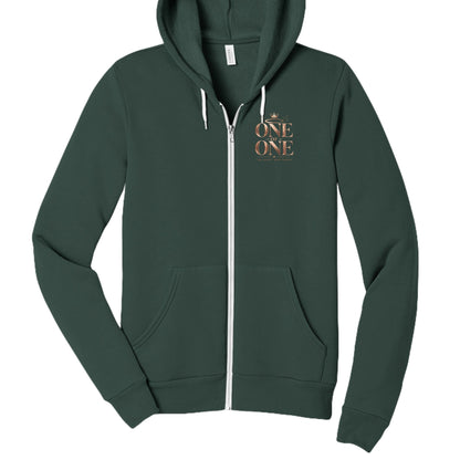 One Of One God Does Not Mass Produce Women's Christian Full - Zip Hooded Sweatshirt - ClaimedbyGodDesigns