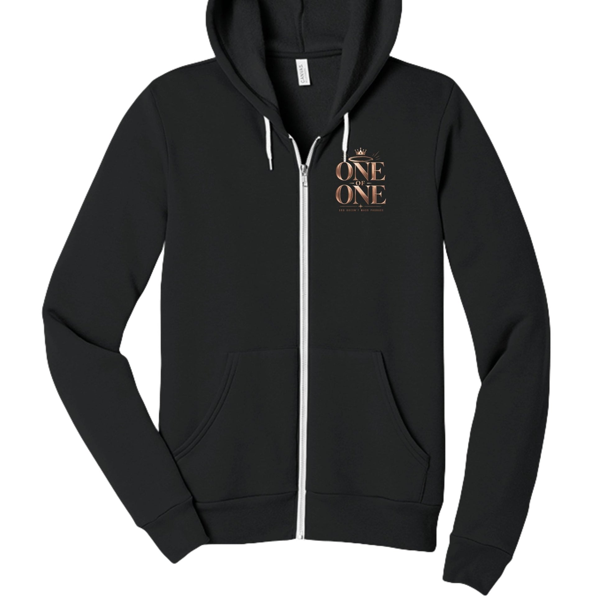 One Of One God Does Not Mass Produce Women's Christian Full - Zip Hooded Sweatshirt - ClaimedbyGodDesigns