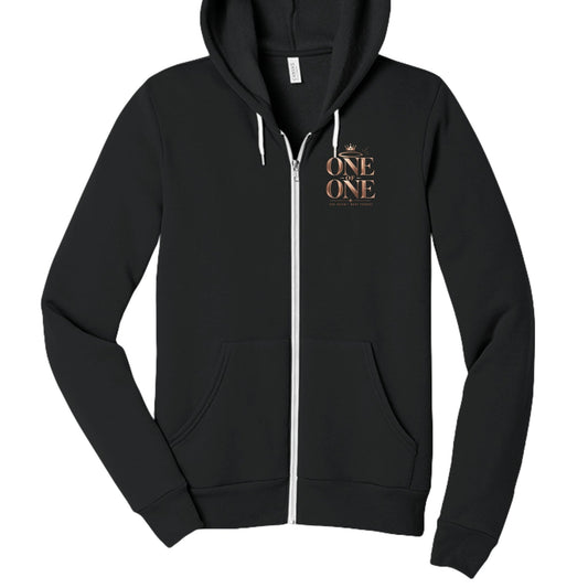 One Of One God Does Not Mass Produce Women's Christian Full - Zip Hooded Sweatshirt - ClaimedbyGodDesigns