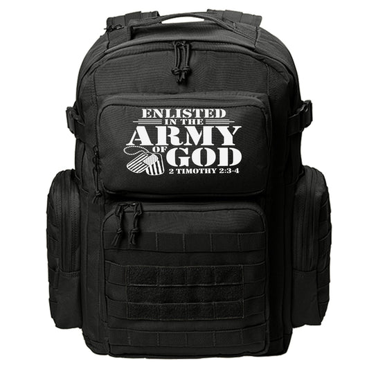 Enlisted In The Army Of God Adult Christian Backpack - ClaimedbyGodDesigns