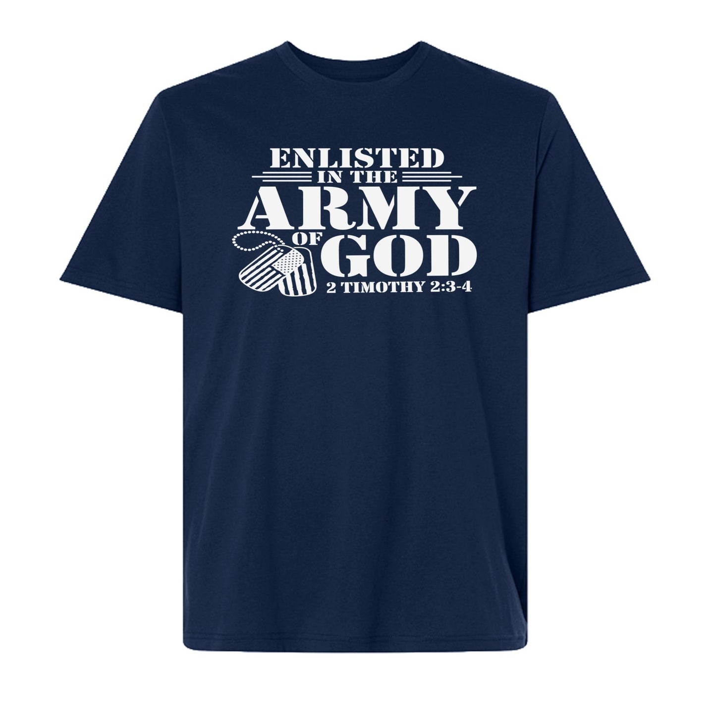 Enlisted In The Army Of God Men's Premium Christian T-shirt - ClaimedbyGodDesigns