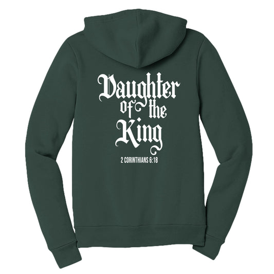 Daughter Of The King Women's Christian Full - zip Hooded Sweatshirt - ClaimedbyGodDesigns