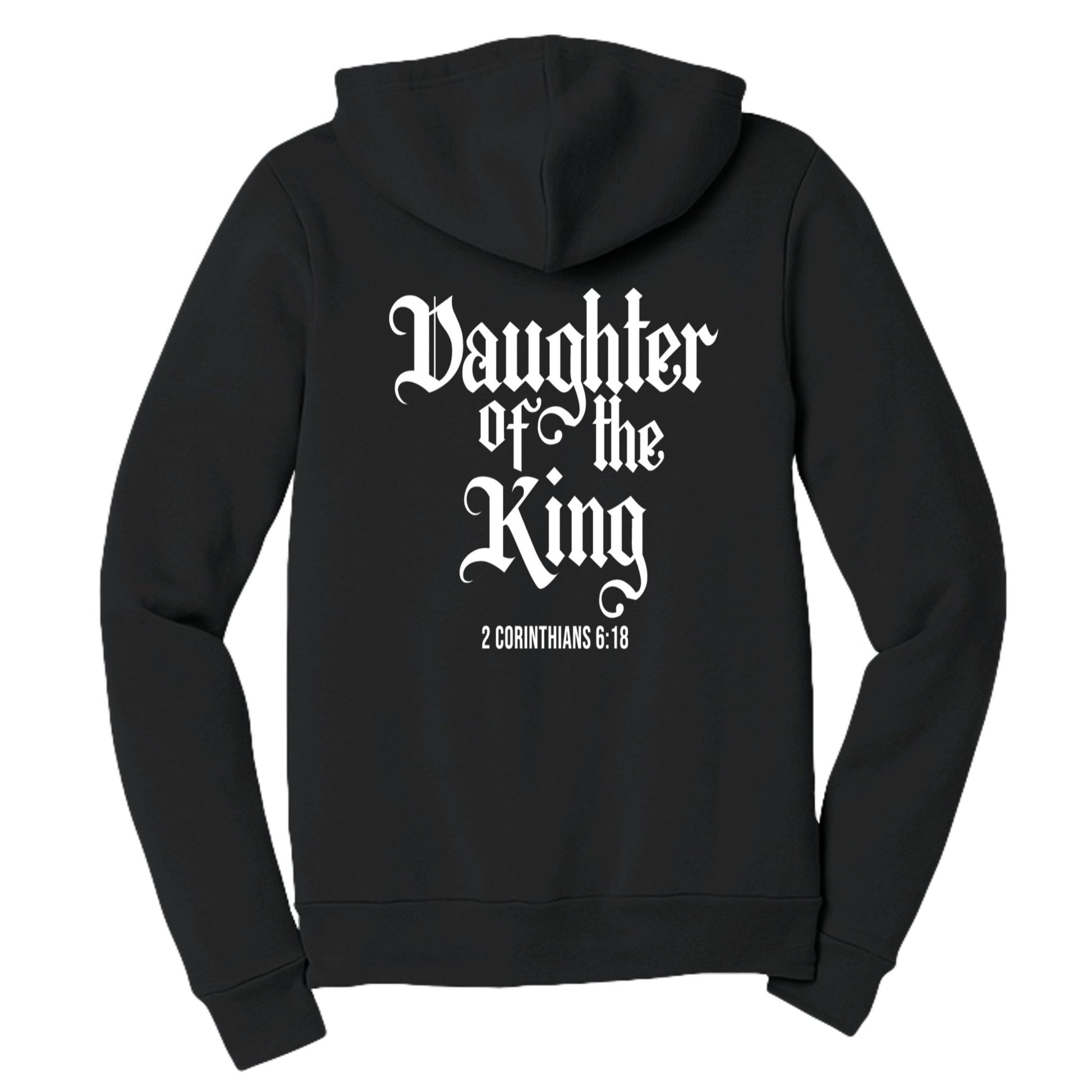 Daughter Of The King Women's Christian Full - zip Hooded Sweatshirt - ClaimedbyGodDesigns