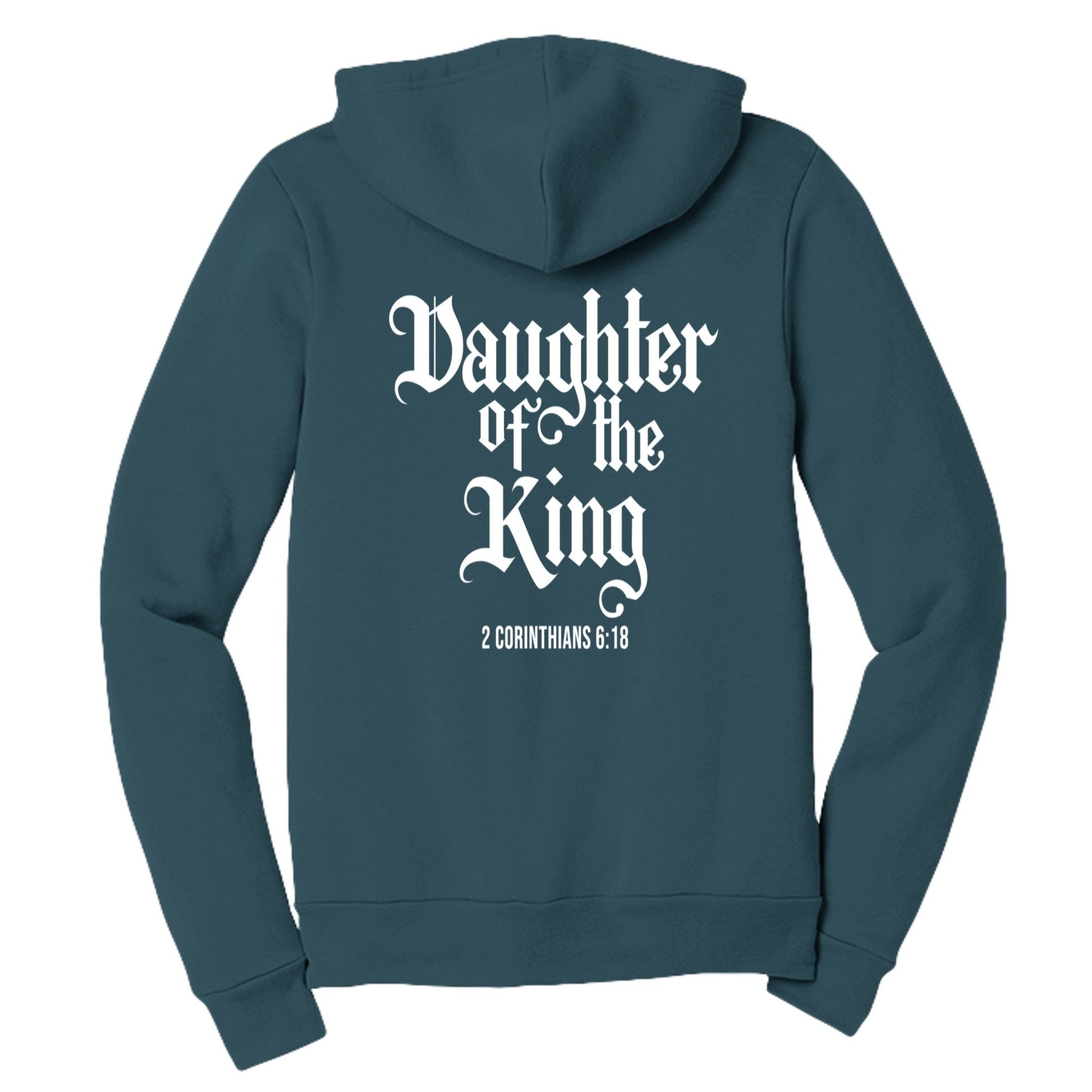 Daughter Of The King Women's Christian Full - zip Hooded Sweatshirt - ClaimedbyGodDesigns