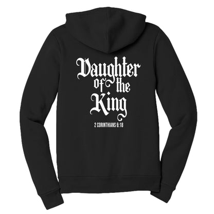 Daughter Of The King Women's Christian Full - zip Hooded Sweatshirt - ClaimedbyGodDesigns