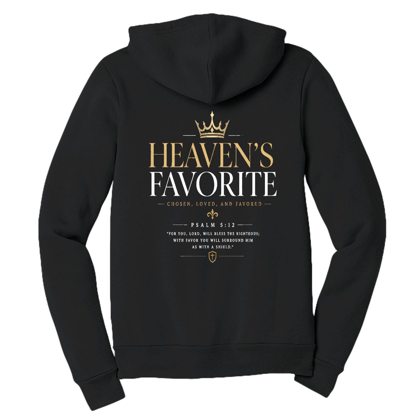 Heaven's Favorite Women's Christian Full - zip Hooded Sweatshirt - ClaimedbyGodDesigns