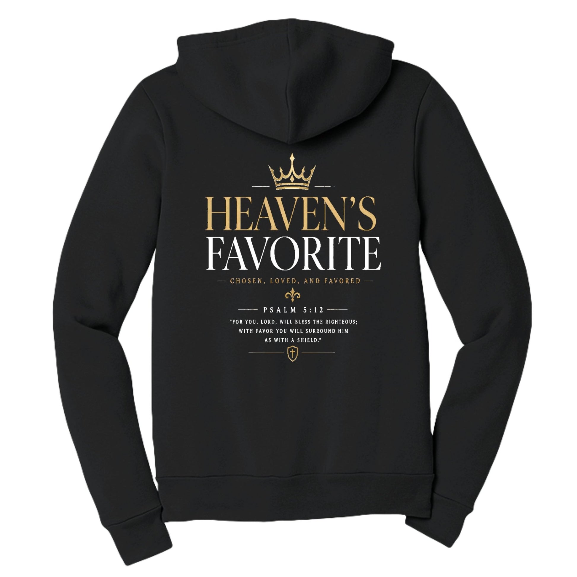 Heaven's Favorite Women's Christian Full - zip Hooded Sweatshirt - ClaimedbyGodDesigns