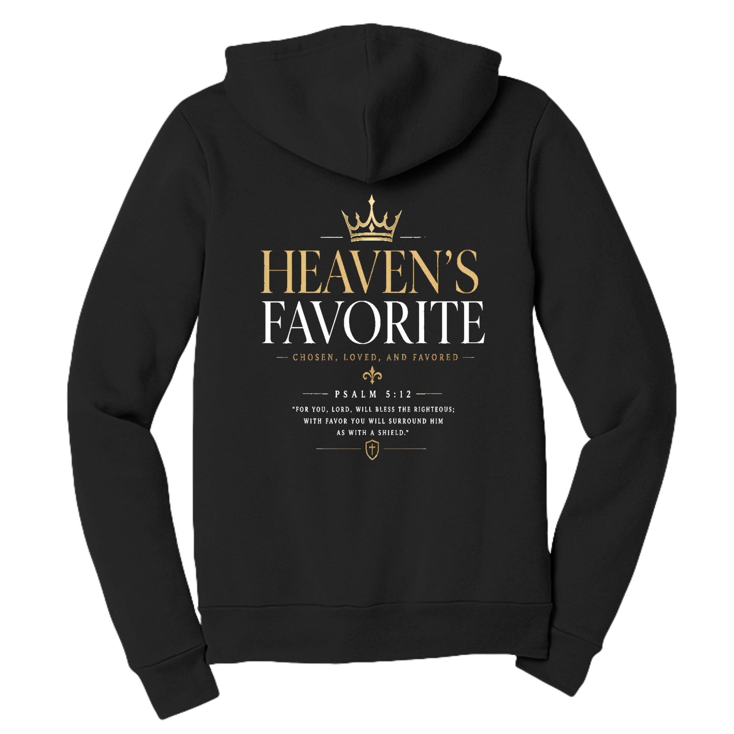 Heaven's Favorite Women's Christian Full - zip Hooded Sweatshirt - ClaimedbyGodDesigns