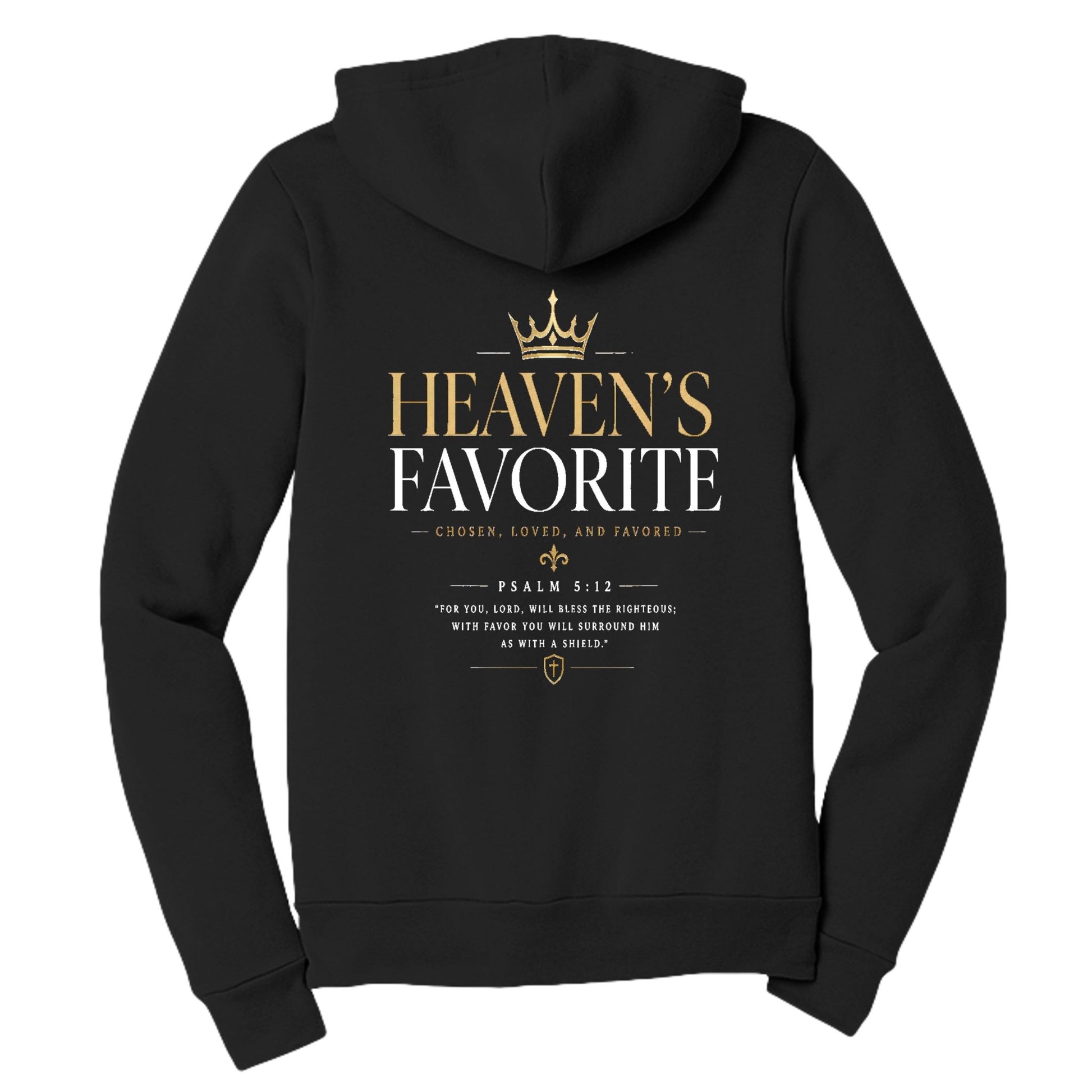 Heaven's Favorite Women's Christian Full - zip Hooded Sweatshirt - ClaimedbyGodDesigns