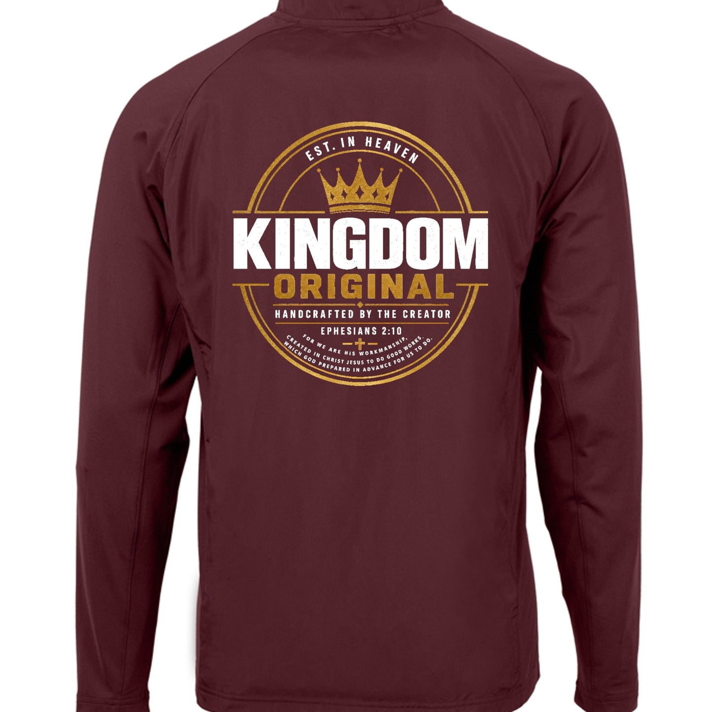 Kingdom Original Men’s Christian Performance Jacket - ClaimedbyGodDesigns