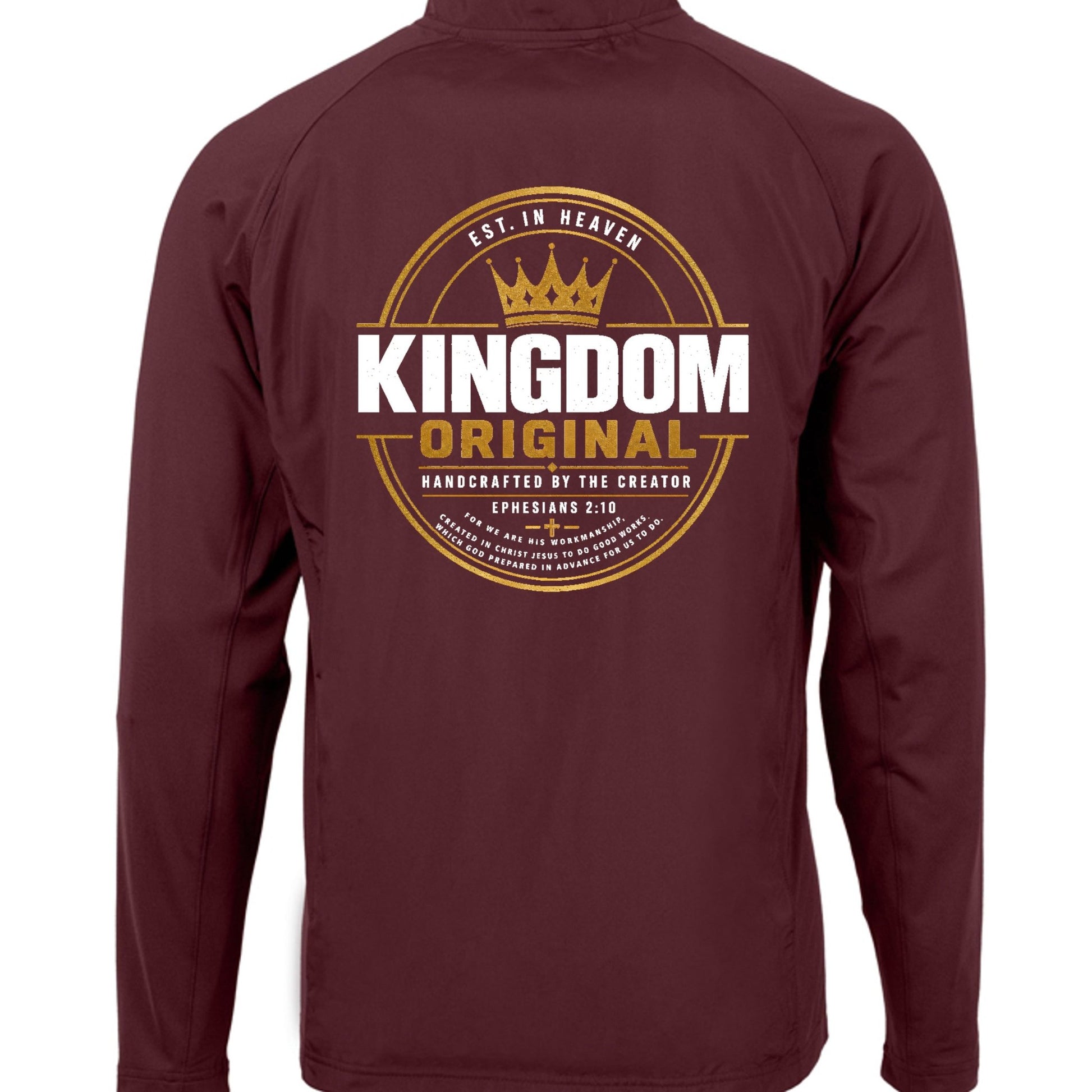 Kingdom Original Men’s Christian Performance Jacket - ClaimedbyGodDesigns