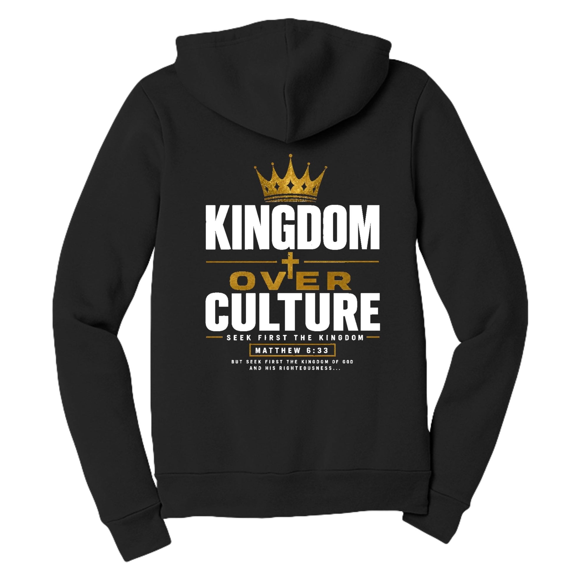Kingdom Over Culture Women’s Christian Full‑Zip Hooded Sweatshirt - ClaimedbyGodDesigns