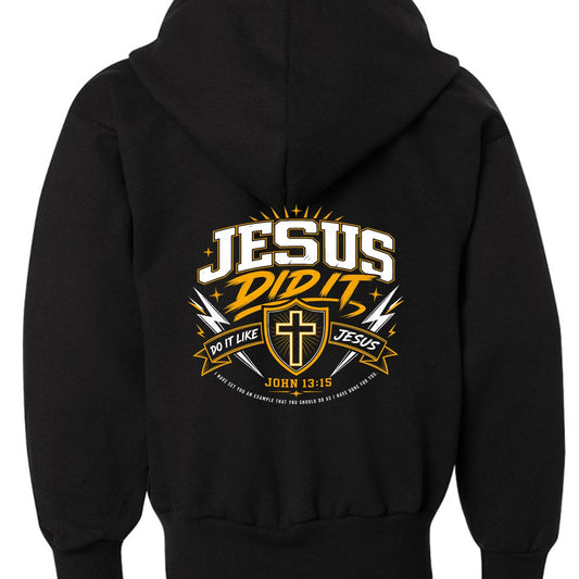 Jesus Did It 2.0 Youth Christian Pullover Sweatshirt - ClaimedbyGodDesigns