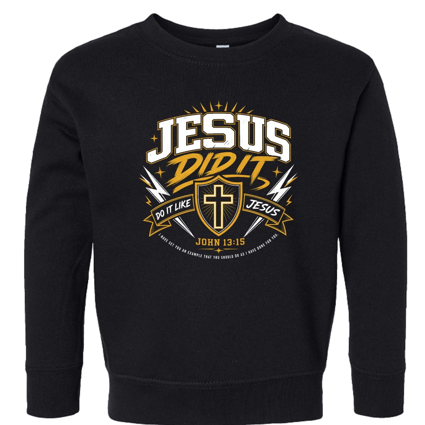 Jesus Did It 2.0 Toddler Christian Pullover Sweatshirt - ClaimedbyGodDesigns
