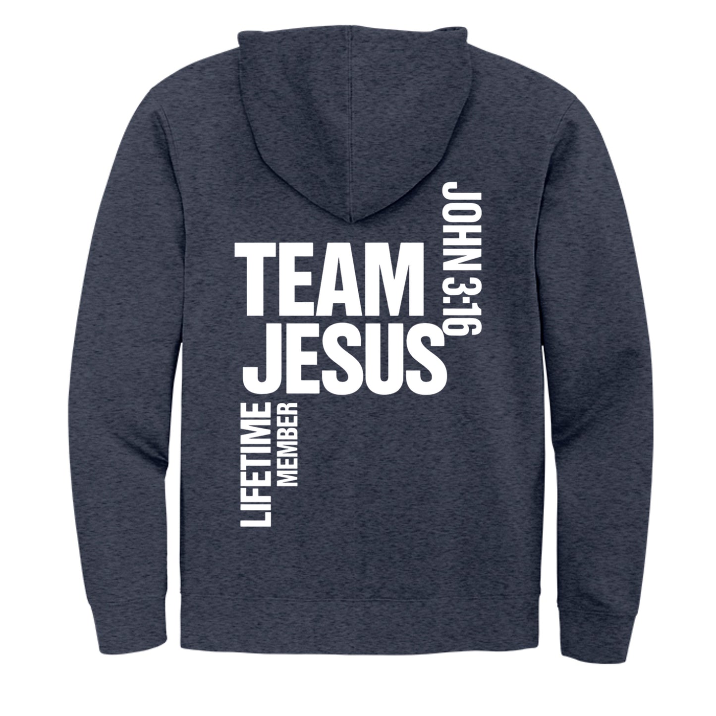 Heathered Navy - DT6102 - BACK