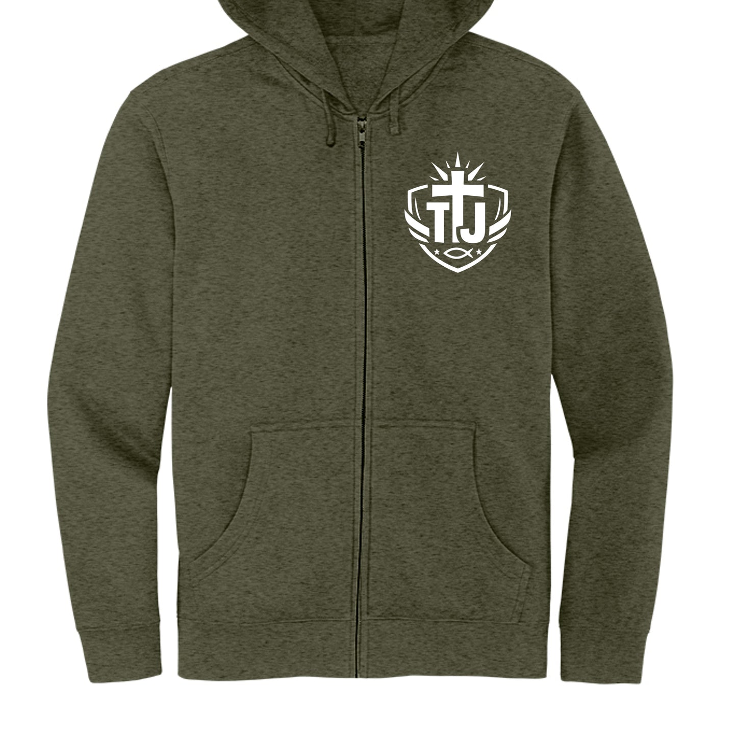 Heathered Olive - DT6102 - FRONT