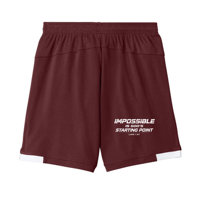 Maroon/ White - YST4420 - FRONT