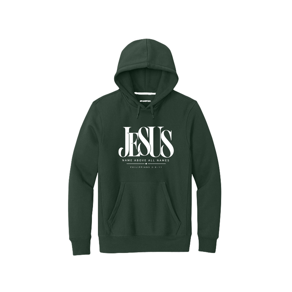 Jesus Name Above All Names Christian Unisex Pullover Hooded Sweatshirt - ClaimedbyGodDesigns