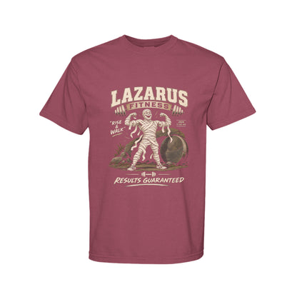 Lazarus Rise and Walk Funny Christian Gym Shirt color option - Claimed by God Designs