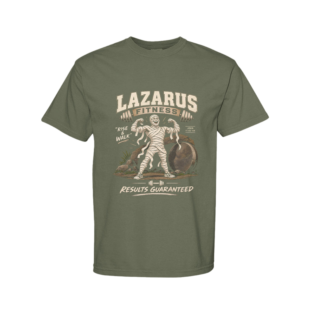 Lazarus Rise and Walk Funny Christian Gym Shirt