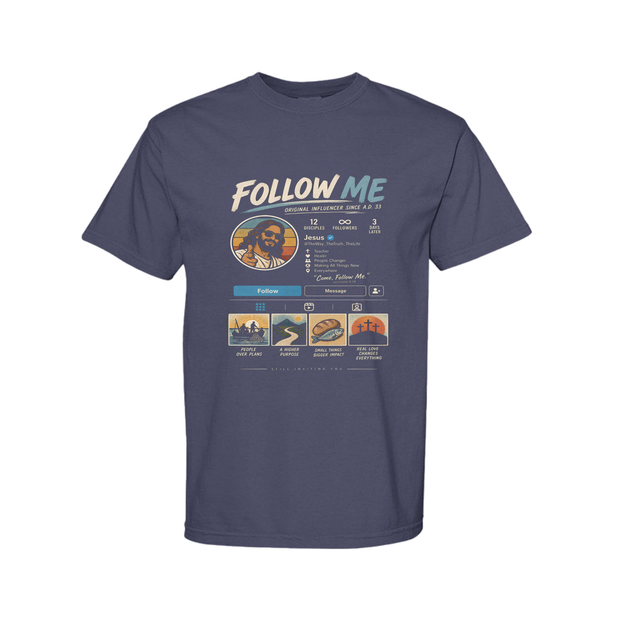 Jesus The Original Influencer Funny Christian T-Shirt