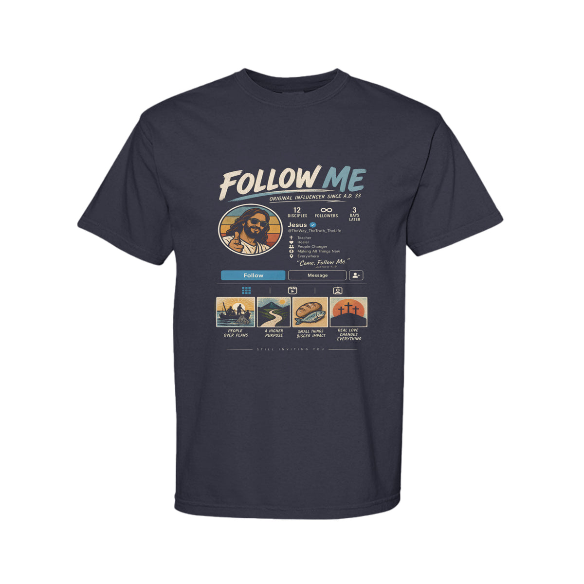 Jesus The Original Influencer Funny Christian T-Shirt