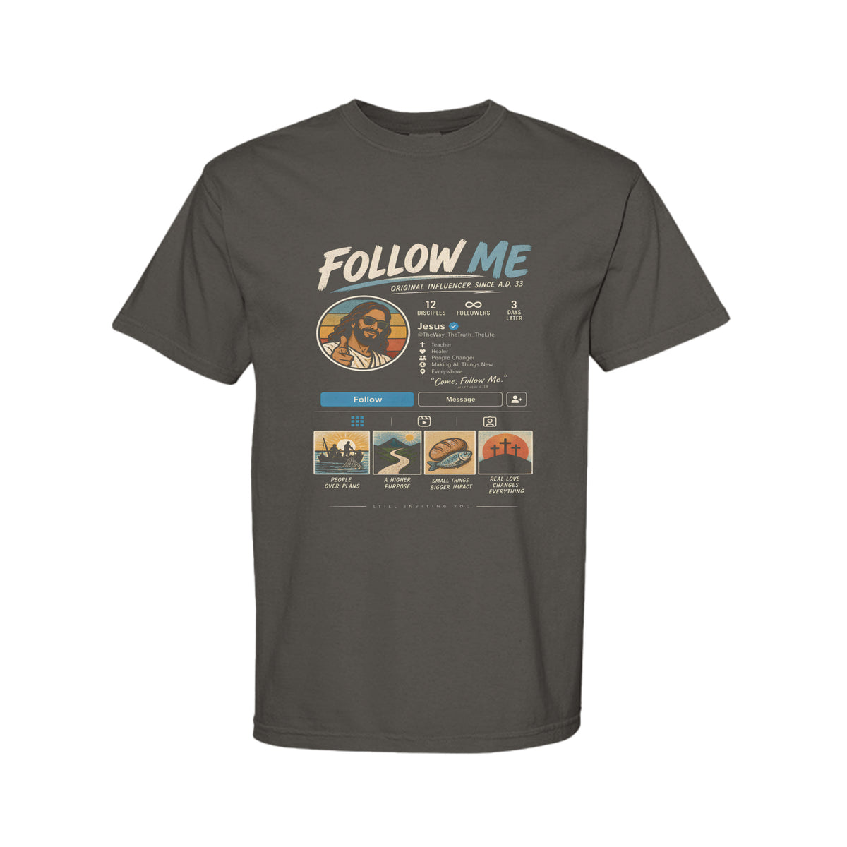 Jesus The Original Influencer Funny Christian T-Shirt