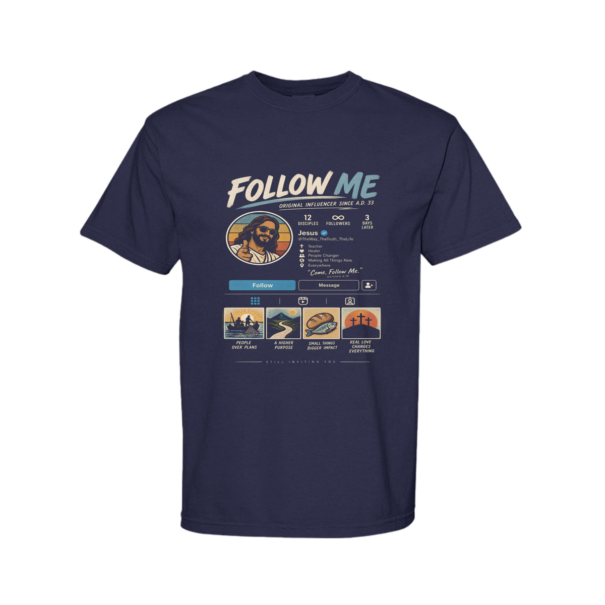 Jesus The Original Influencer Funny Christian T-Shirt