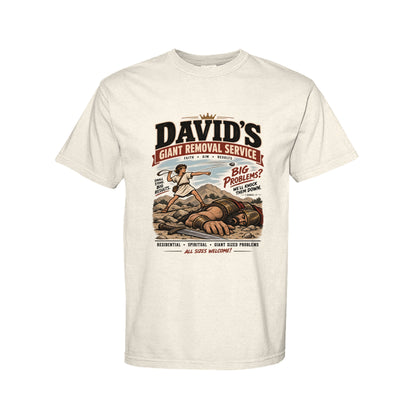 David's Giant Removal Service Funny Christian T-Shirt