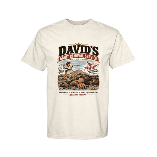 David's Giant Removal Service Funny Christian T-Shirt