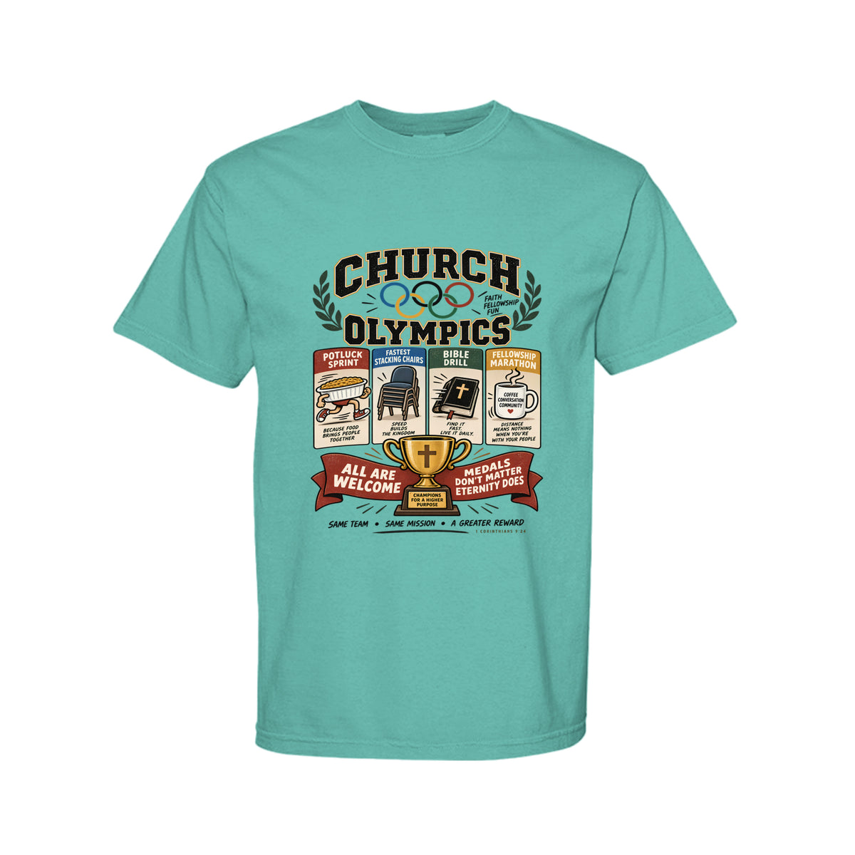Church Olympics Funny Christian T-Shirt