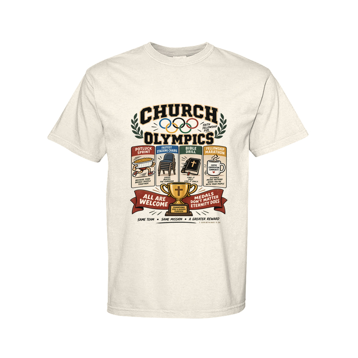 Church Olympics Funny Christian T-Shirt