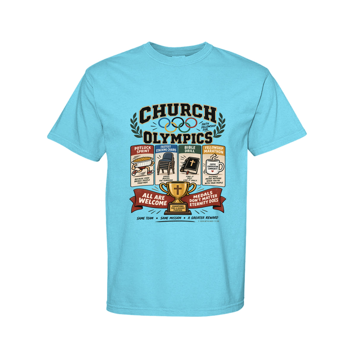 Church Olympics Funny Christian T-Shirt