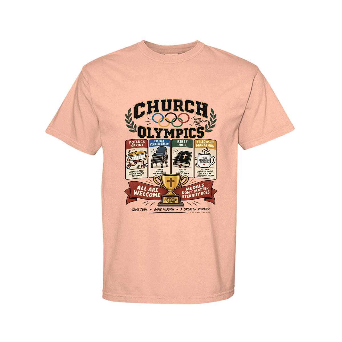 Church Olympics Funny Christian T-Shirt