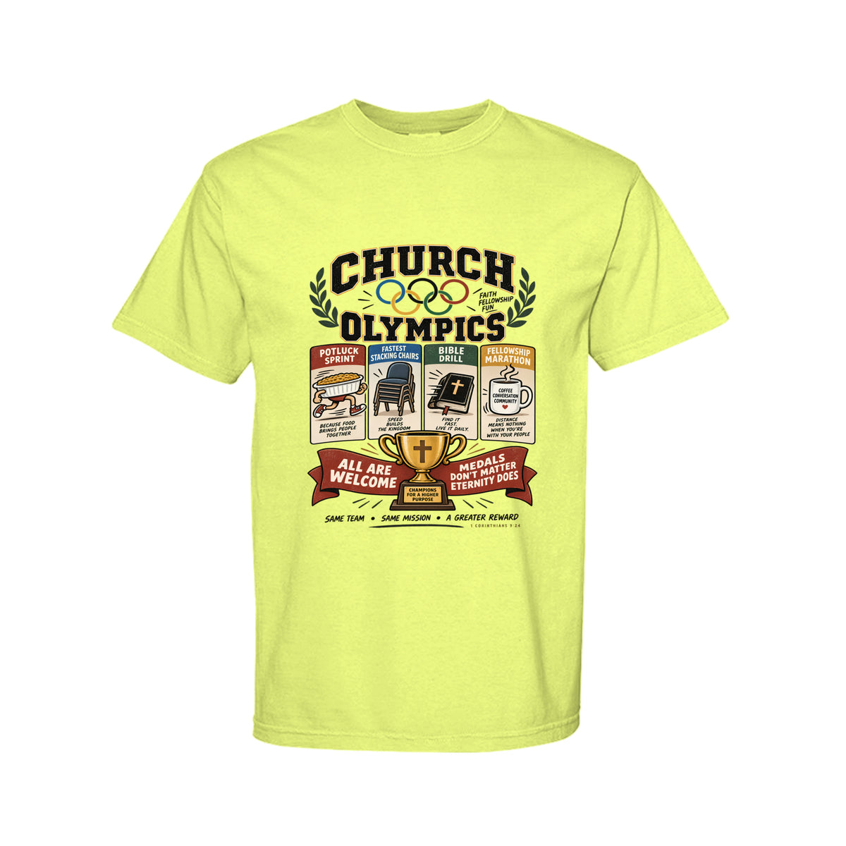 Church Olympics Funny Christian T-Shirt