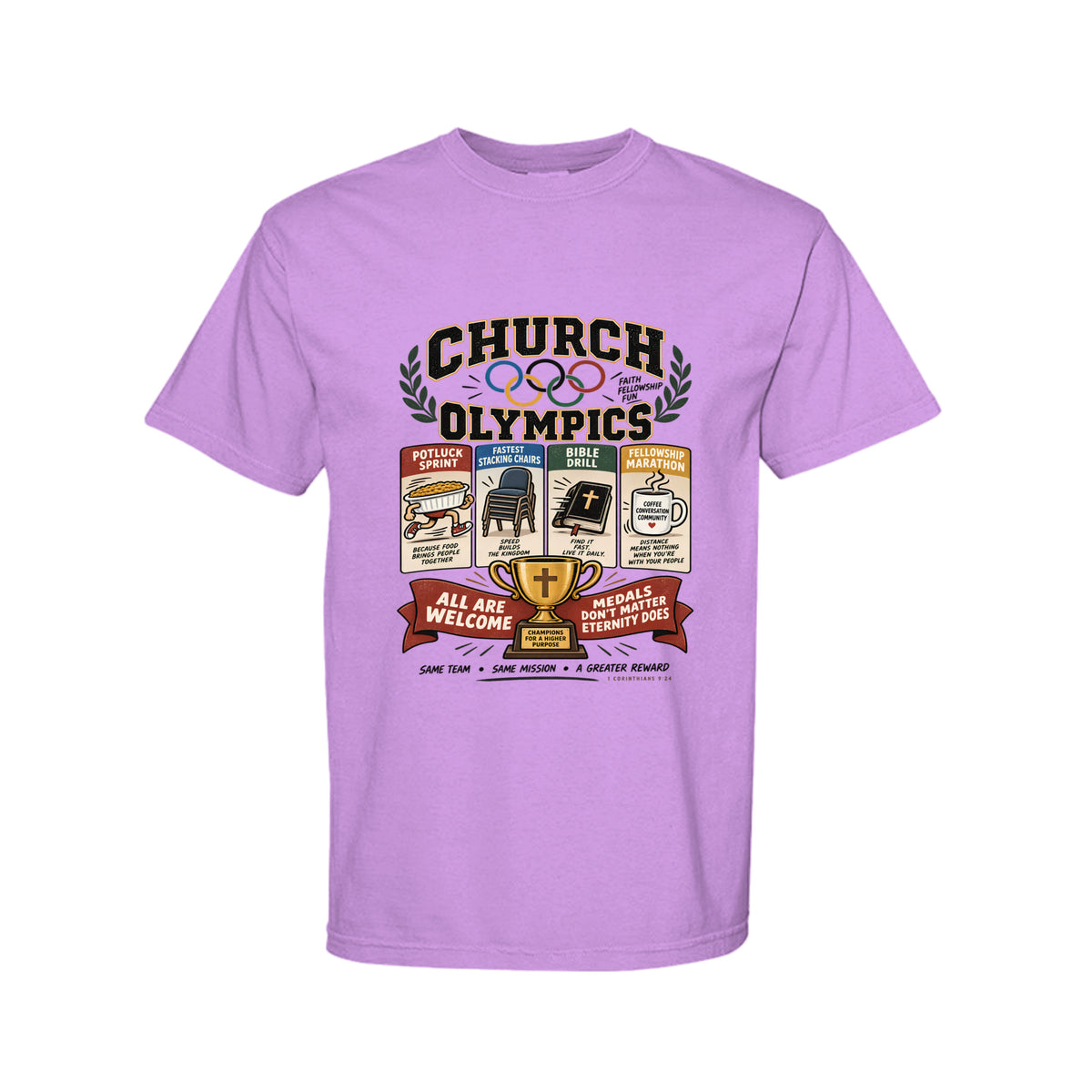 Church Olympics Funny Christian T-Shirt