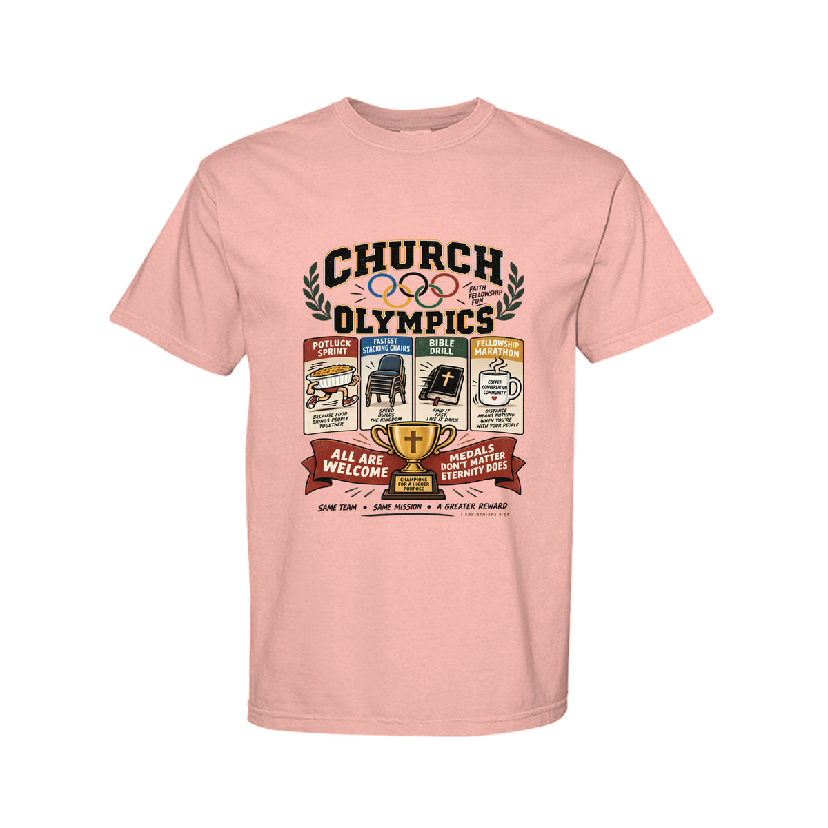 Church Olympics Funny Christian T-Shirt