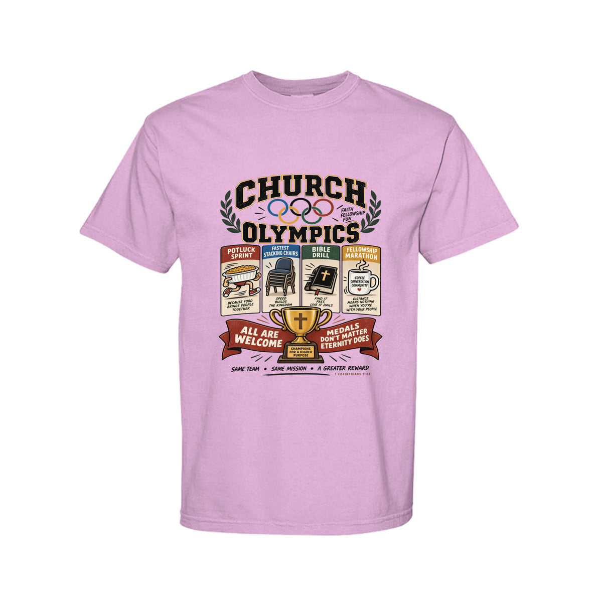Church Olympics Funny Christian T-Shirt