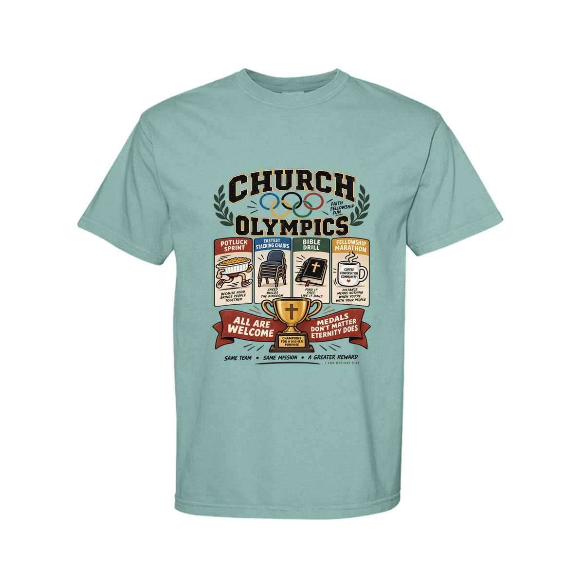 Church Olympics Funny Christian T-Shirt