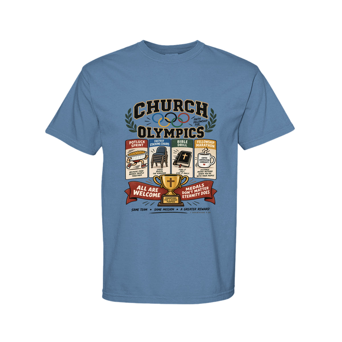 Church Olympics Funny Christian T-Shirt