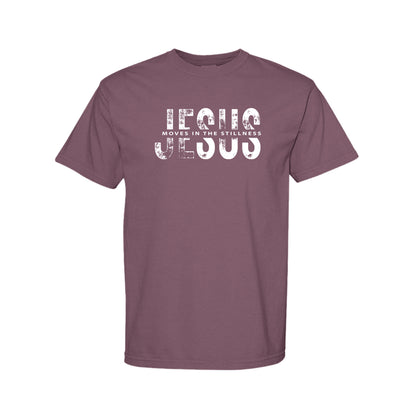 Jesus Moves in the Stillness Christian T-Shirt