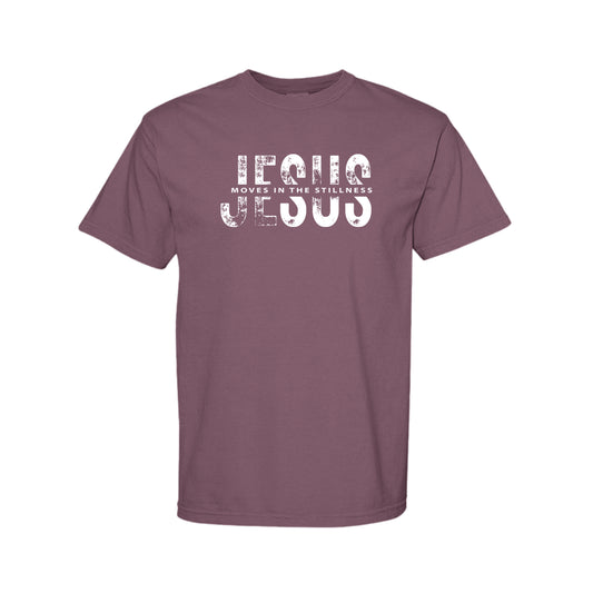 Jesus Moves in the Stillness Christian T-Shirt