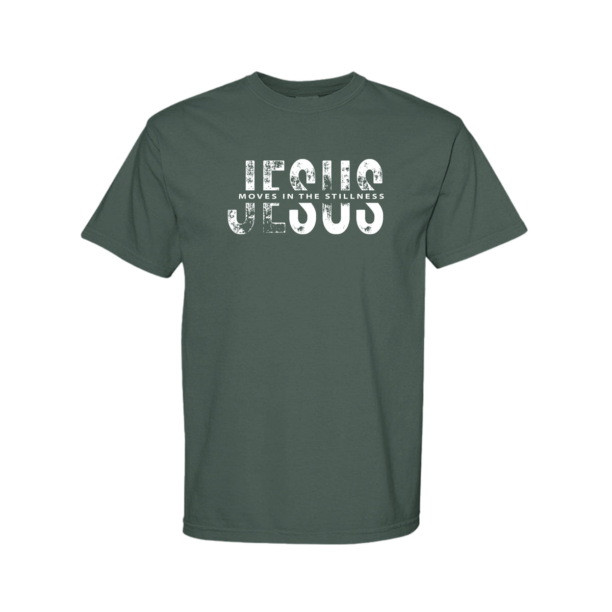 Jesus Moves in the Stillness Christian T-Shirt