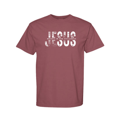 Jesus Moves in the Stillness Christian T-Shirt