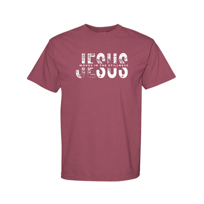 Jesus Moves in the Stillness Christian T-Shirt