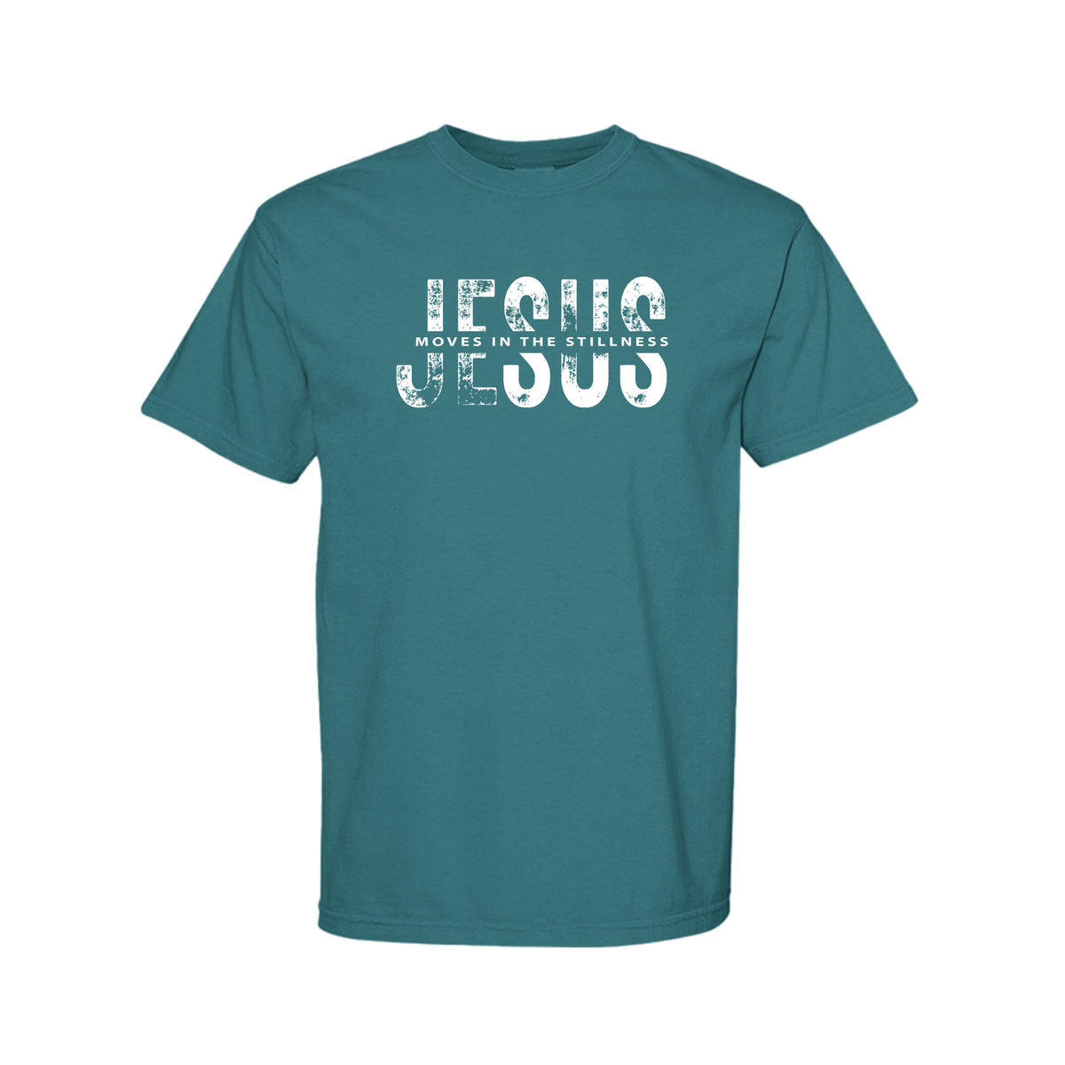 Jesus Moves in the Stillness Christian T-Shirt