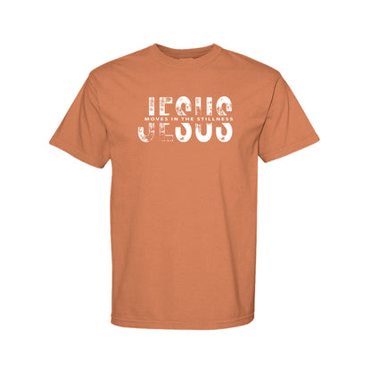 Jesus Moves in the Stillness Christian T-Shirt