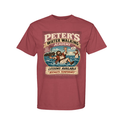 Peter's Water Walking Academy Funny Christian T-Shirt