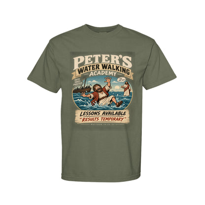 Peter's Water Walking Academy Funny Christian T-Shirt